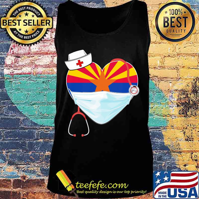 Nurse arizona stethoscope flag heart mask s Tank top Nurse arizona stethoscope flag heart mask s Tank top