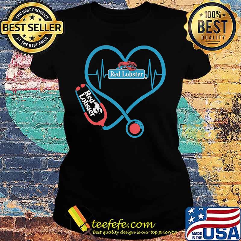 Nurse stethoscope red lobster heartbeat s Ladies tee Nurse stethoscope red lobster heartbeat s Ladies tee