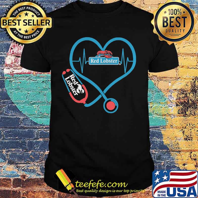 Nurse stethoscope red lobster heartbeat shirt Nurse stethoscope red lobster heartbeat shirt