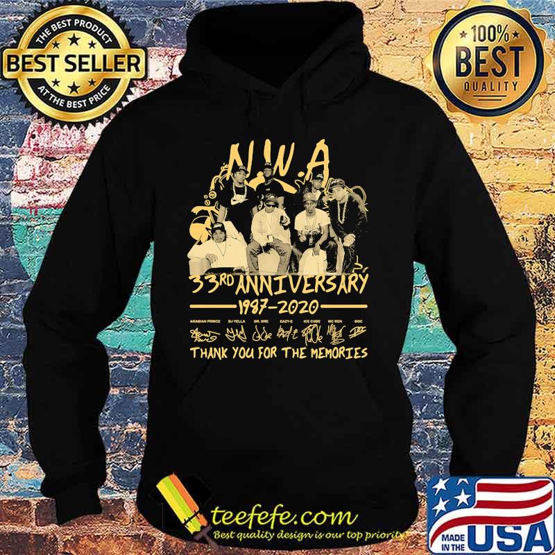 Nwa 33rd anniversary 1987 2020 thank you for the memories signatures s Hoodie Nwa 33rd anniversary 1987 2020 thank you for the memories signatures s Hoodie