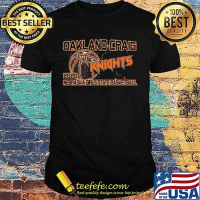 Oakland craig knights 2020 nebraska girls state basketball shirt