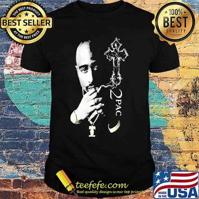 Official 2pac rapper jesus shirt