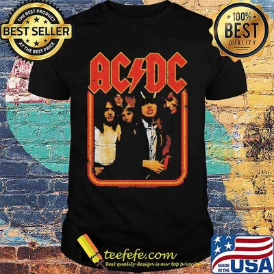 Official acdc band members shirt