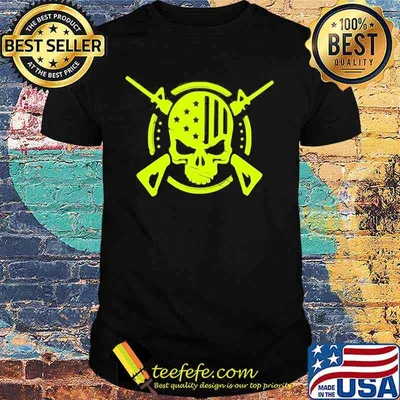 OFFICIAL AMERICAN FLAG SKULL GUN SHIRT
