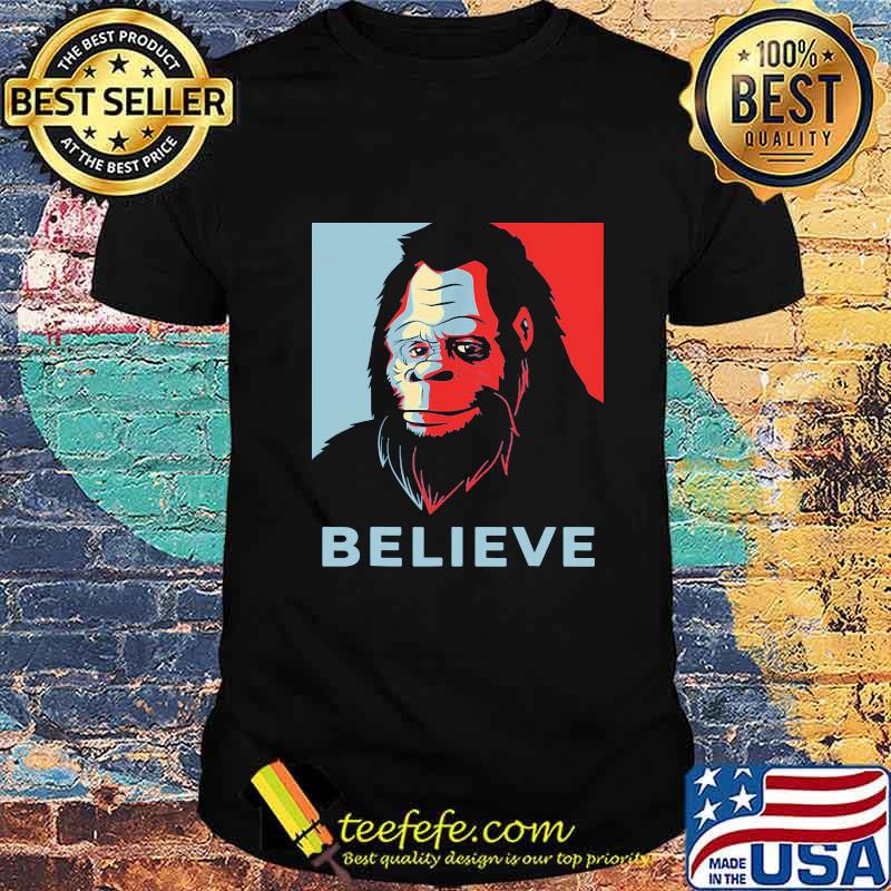 Official bigfoot believe art shirt Official bigfoot believe art shirt