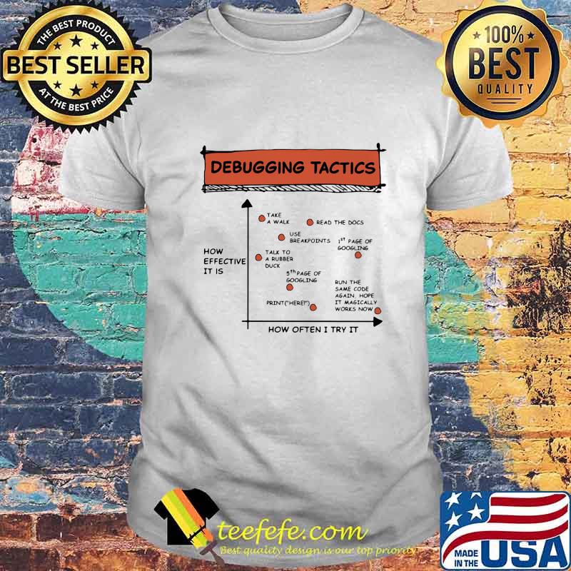 Official Debugging tactics shirt Official Debugging tactics shirt