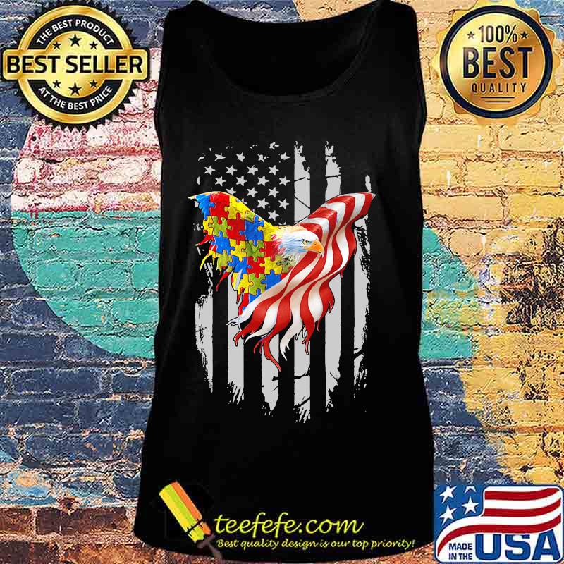 OFFICIAL EAGLE AUTISM AMERICAN FLAG SHIRT Tank top OFFICIAL EAGLE AUTISM AMERICAN FLAG SHIRT Tank top