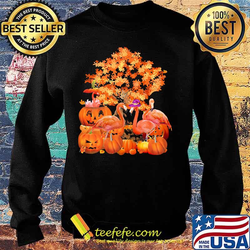 Official Fall Flamingo Halloween s Sweater Official Fall Flamingo Halloween s Sweater