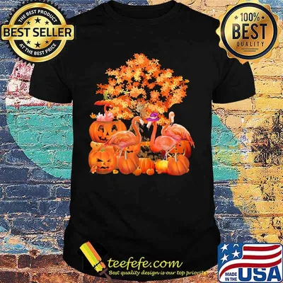 Official Fall Flamingo Halloween shirt