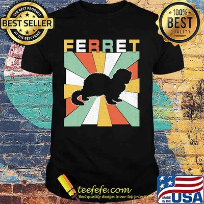 Official ferret vintage retro shirt