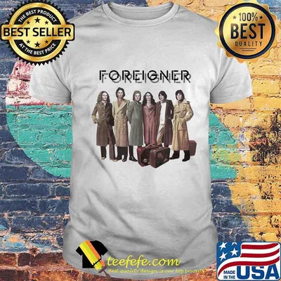 Official foreigner band members shirt