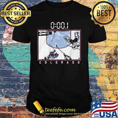 Official game colorado hockey shirt
