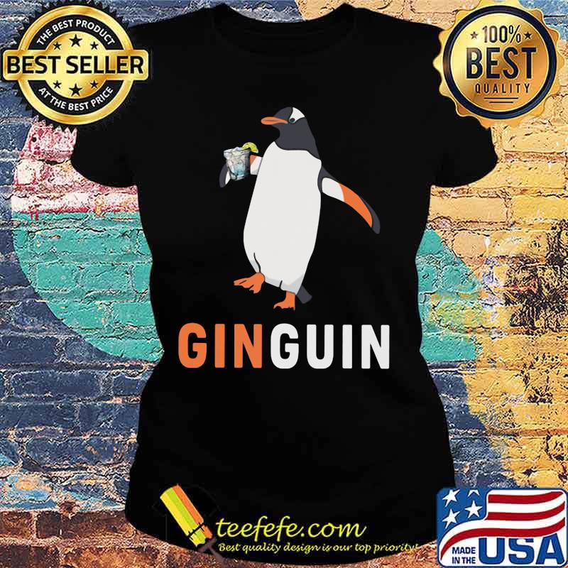 OFFICIAL GINGUIN PENGUIN DRINK SODA SHIRT Ladies tee OFFICIAL GINGUIN PENGUIN DRINK SODA SHIRT Ladies tee