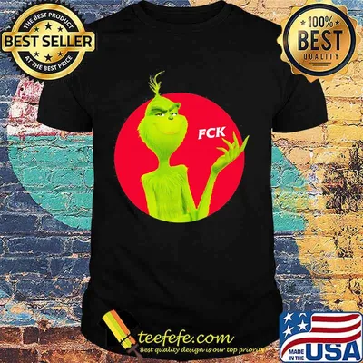 Official grinch fck logo shirt