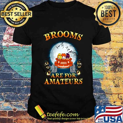 Official Halloween Brooms Are For Amateurs Jeep shirt
