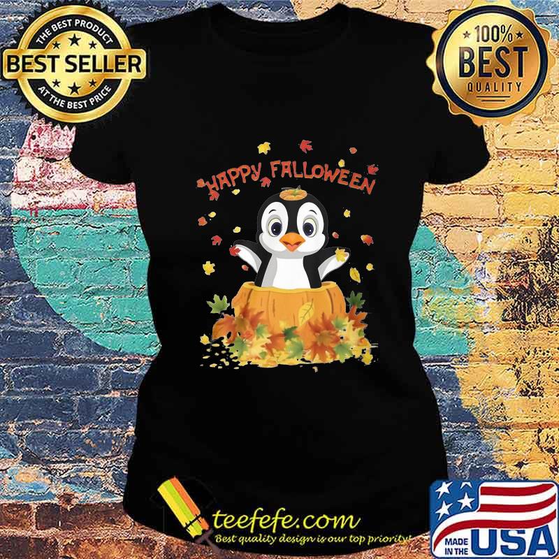Official Happy Falloween Penguins Shirt Ladies tee Official Happy Falloween Penguins Shirt Ladies tee