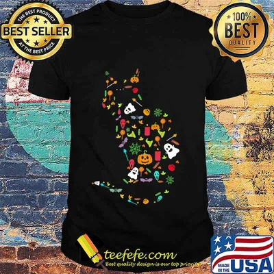 Official happy halloween cat shirt