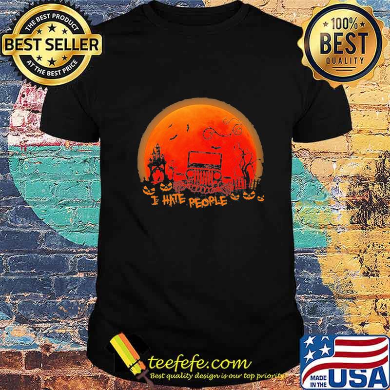 OFFICIAL I HATE PEOPLE MOON HALLOWEEN SHIRT