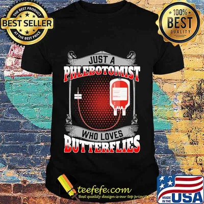 OFFICIAL JUST A PHLEBOTOMIST WHO LOVES BUTTERFLIES SHIRT