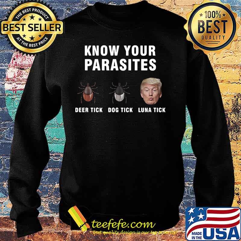 Official Know your parasites Deer tick Dog tick Luna tick Trump s Sweater Official Know your parasites Deer tick Dog tick Luna tick Trump s Sweater