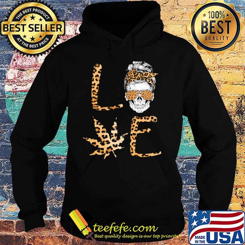 Official Love Skull Weed leopard s Hoodie Official Love Skull Weed leopard s Hoodie