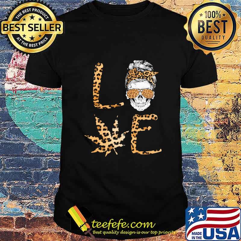Official Love Skull Weed leopard shirt Official Love Skull Weed leopard shirt