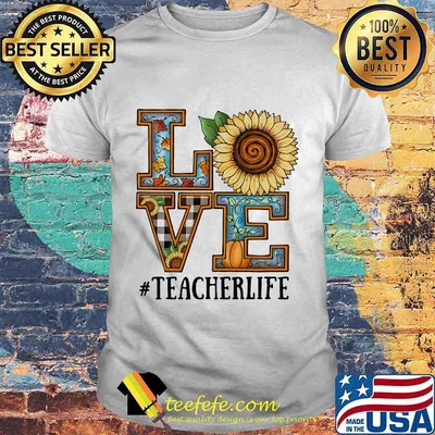 Official Love Sunflower #teacherlife Shirt