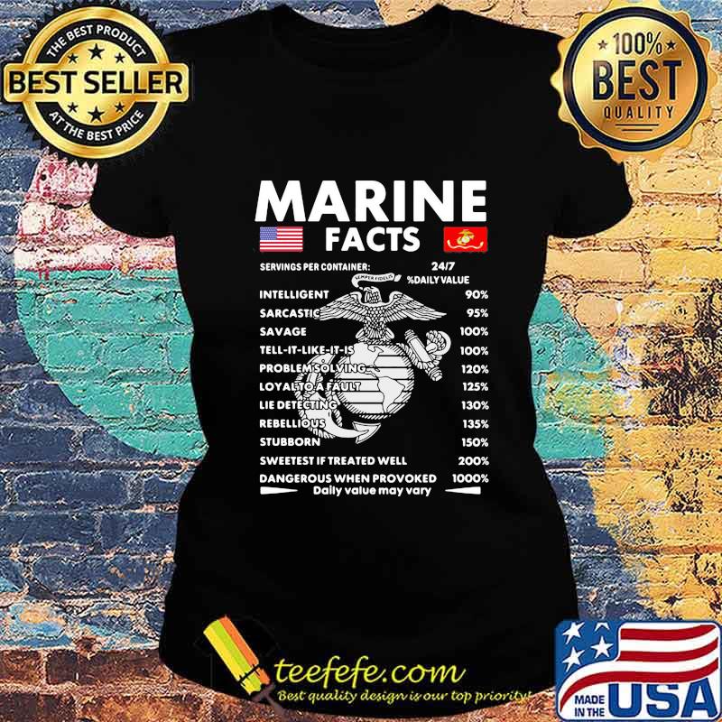 Official Marine facts s Ladies tee Official Marine facts s Ladies tee