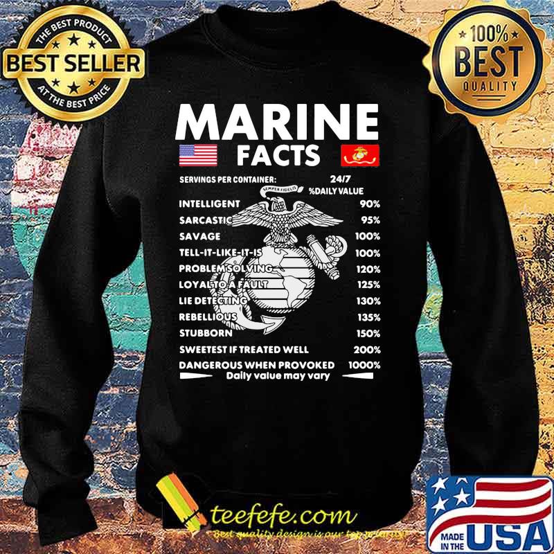 Official Marine facts s Sweater Official Marine facts s Sweater