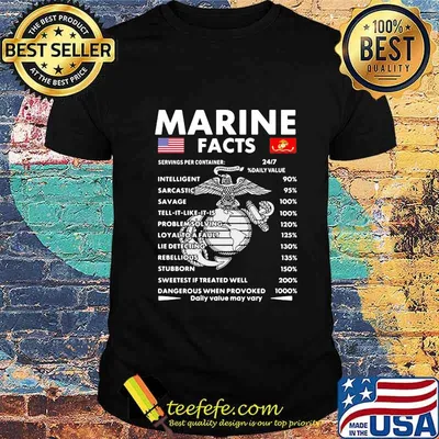 Official Marine facts shirt