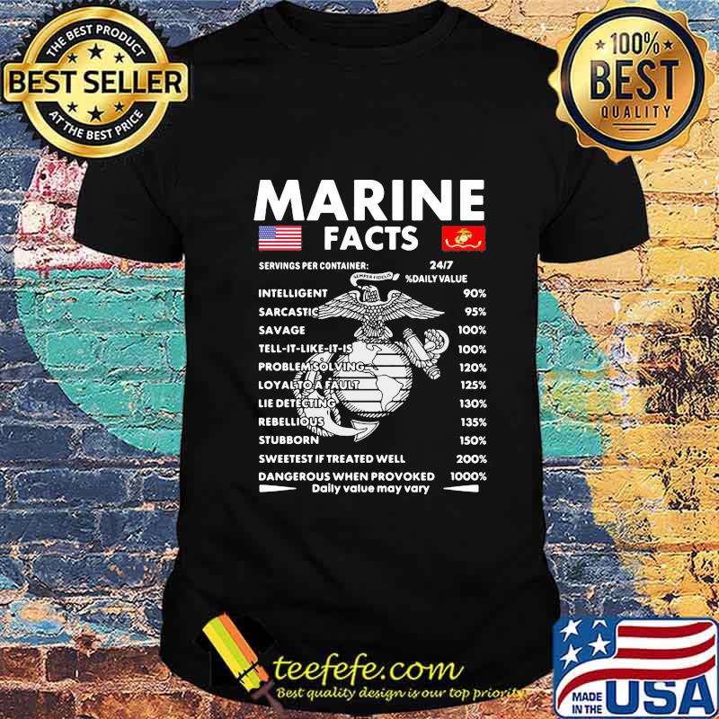 Official Marine facts shirt