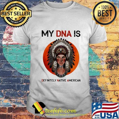 Official My DNA Is Definitely Native American Sunset Shirt