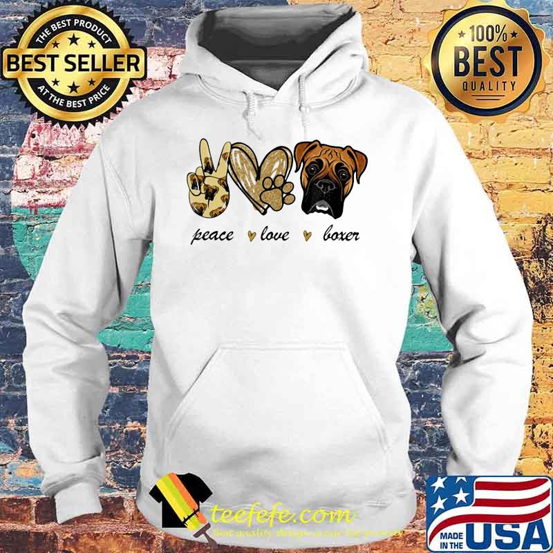 Official Peace Love Boxer s Hoodie Official Peace Love Boxer s Hoodie
