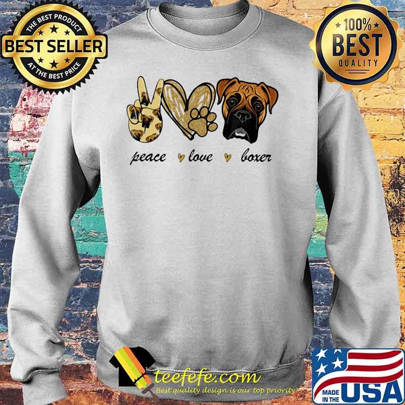 Official Peace Love Boxer s Sweater Official Peace Love Boxer s Sweater
