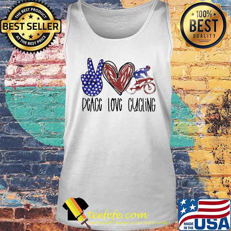 Official Peace Love Cycling Shirt Tank top Official Peace Love Cycling Shirt Tank top