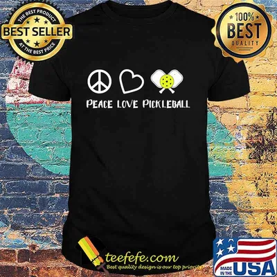 Official Peace Love Pickleball shirt