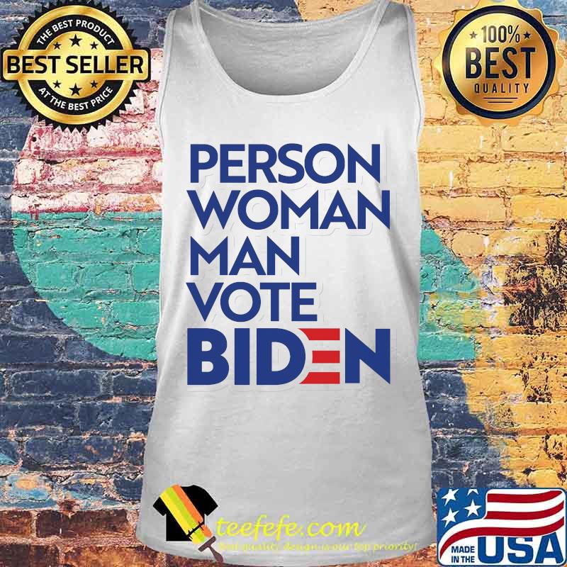 Official Person woman man vote biden s Tank top Official Person woman man vote biden s Tank top