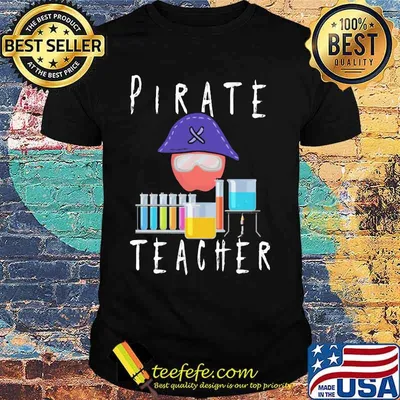 Official Pirate science Teacher shirt
