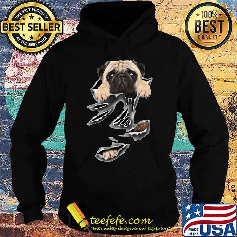 Official pug dog scratched s Hoodie Official pug dog scratched s Hoodie