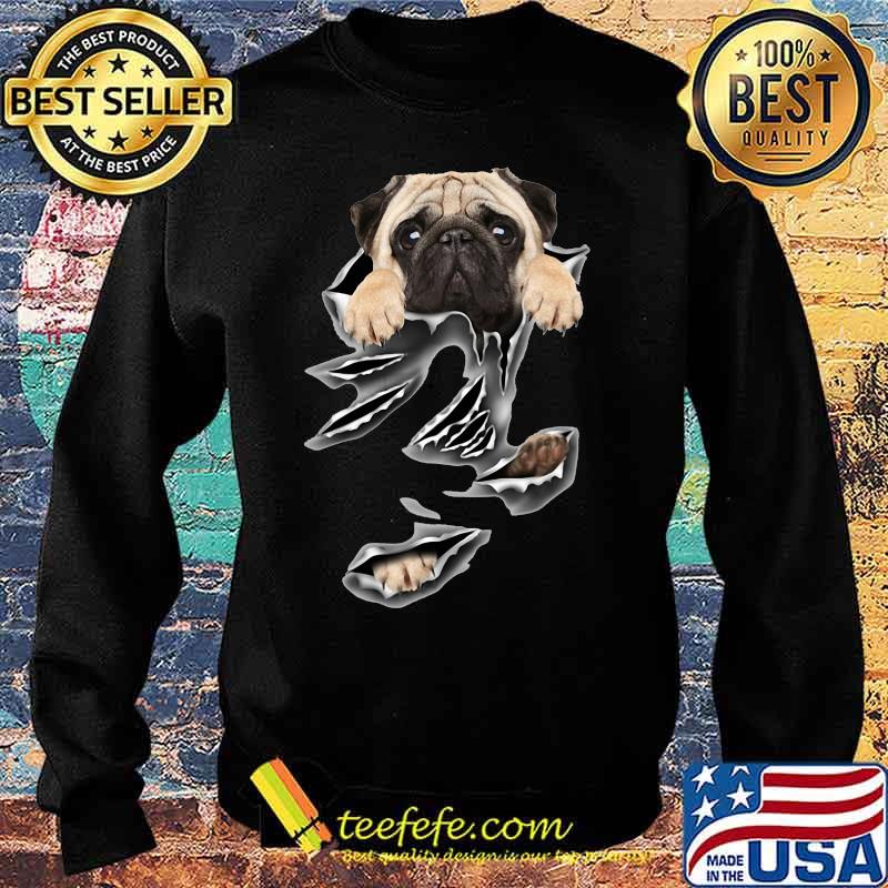 Official pug dog scratched s Sweater Official pug dog scratched s Sweater