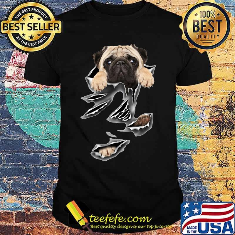 Official pug dog scratched shirt Official pug dog scratched shirt