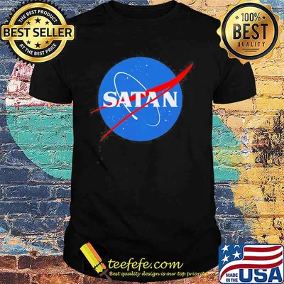 Official satan nasa logo shirt