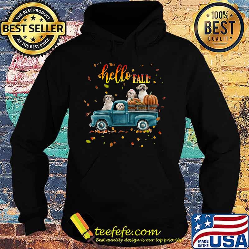 Official Shih - tzu Hello Fall pumpkin s Hoodie Official Shih - tzu Hello Fall pumpkin s Hoodie