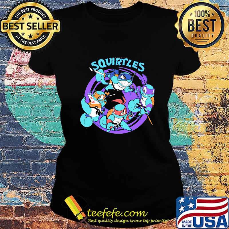 OFFICIAL SQUIRTLES NINJA TURTLE SHIRT Ladies tee OFFICIAL SQUIRTLES NINJA TURTLE SHIRT Ladies tee