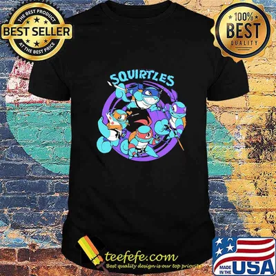 OFFICIAL SQUIRTLES NINJA TURTLE SHIRT
