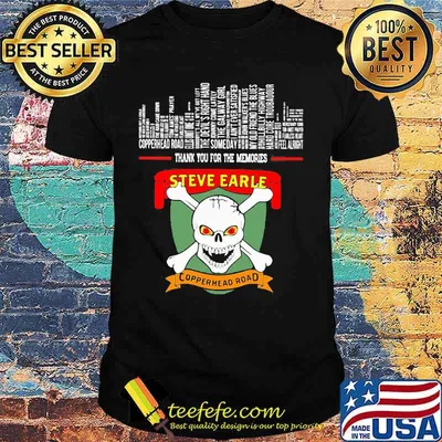 Official Steve Earle Copperhead Road shirt