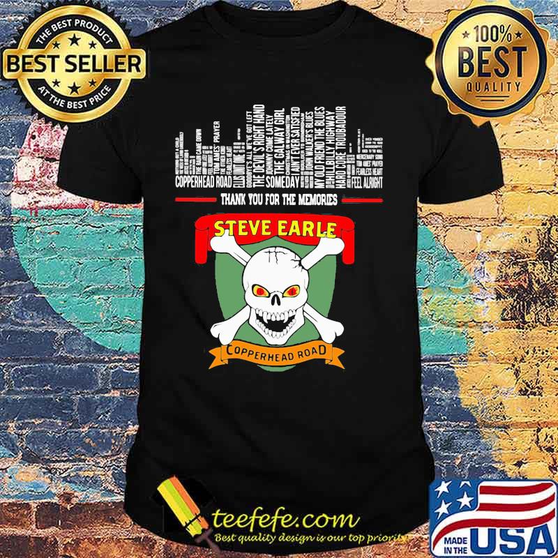 Official Steve Earle Copperhead Road shirt
