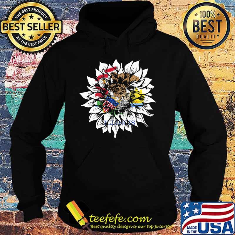 Official Sunflower Illinois Flag Shirt Hoodie Official Sunflower Illinois Flag Shirt Hoodie