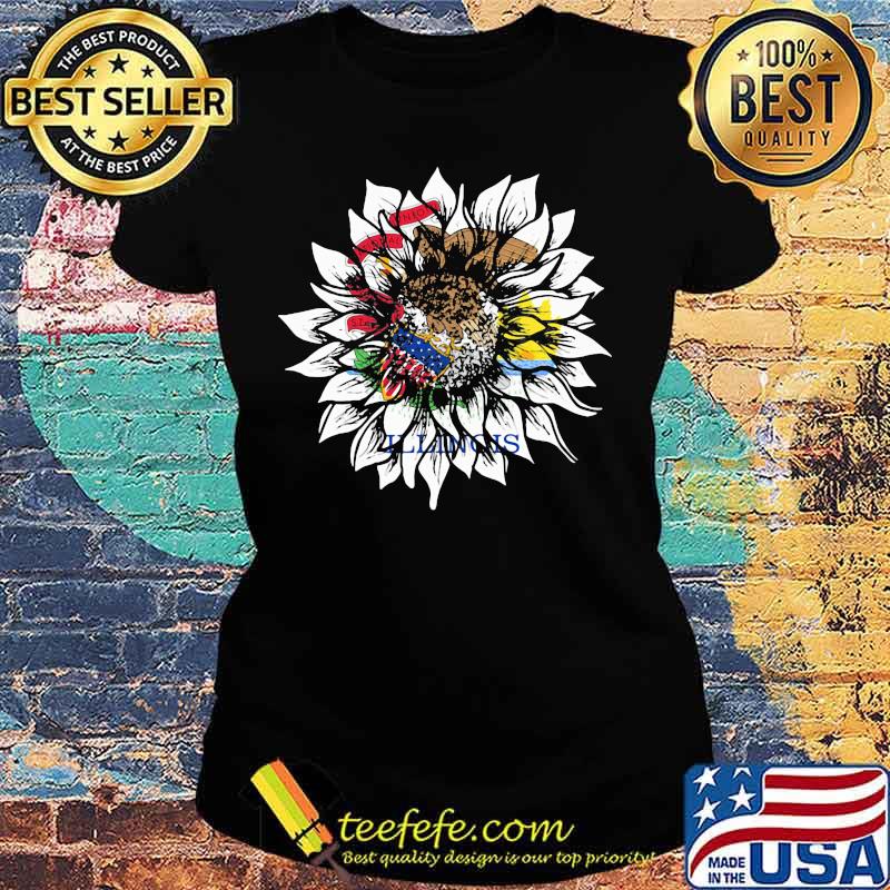 Official Sunflower Illinois Flag Shirt Ladies tee Official Sunflower Illinois Flag Shirt Ladies tee