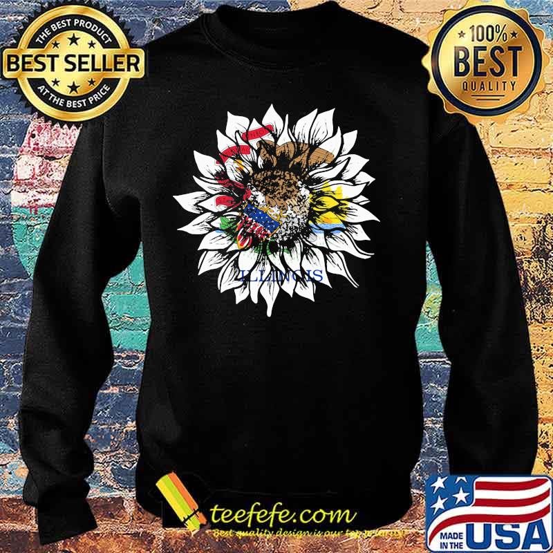 Official Sunflower Illinois Flag Shirt Sweater Official Sunflower Illinois Flag Shirt Sweater